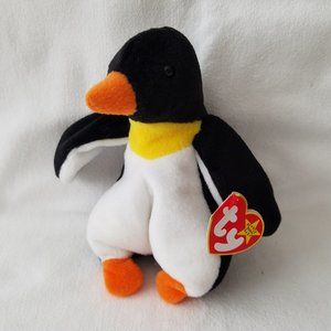 TY Beanie Babies Waddle The Penguin #4075 1995, Vintage, Collectible